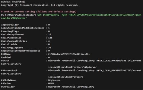 Image result for PowerShell Set NTP Server