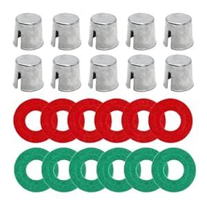 BESULEN 10PCS Car Battery Post Terminal Shims, Auto Lead Terminal Shim ...