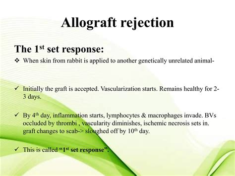 Immunological basis of graft rejection and mechanism of graft rejection | PPTX