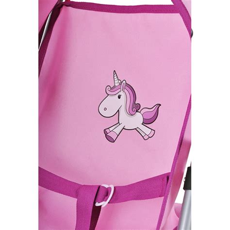 Kolica za lutku Jogger Lio Unicorn roze Knorr 16574 | Volim svoj dom