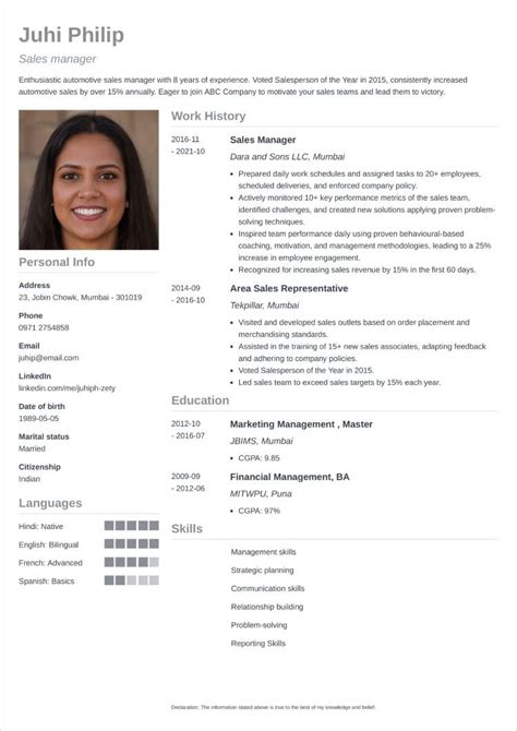 Image result for CV Format for Job