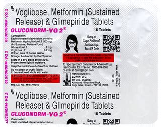Gluconorm Vg 2 Tablet 15: Uses, Side Effects, Price & Substitutes