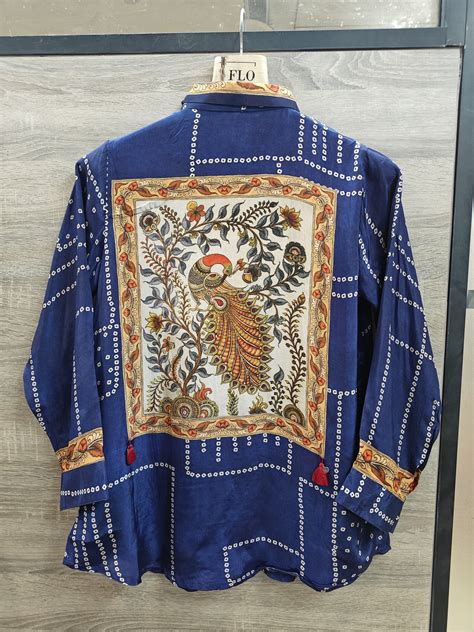 Pure crape bandani print smart shirt (B825) – Attire By Ayaana