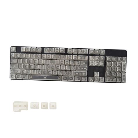 Buy 104 DIY Transparent Mechanical Keyboards Non-Slip Profile RGB Side ...
