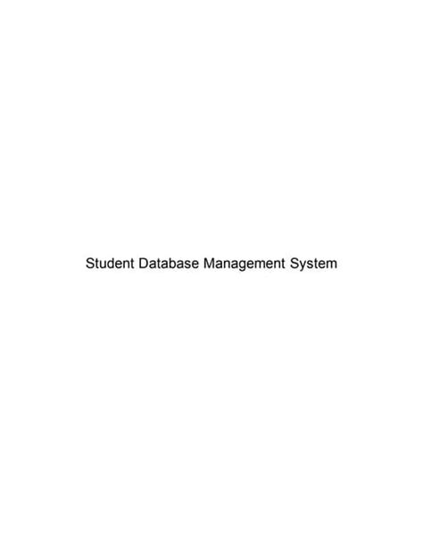 Image result for Student Database Management System Project