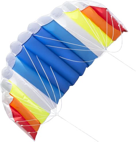 Buy Ligebul Rainbow Stunt Kite 59 Dual Line Stunt Parafoil Kite Power ...