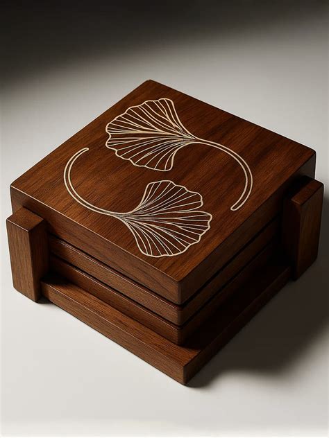 Wooden tea coaster | Buy Tarkashi craft Online