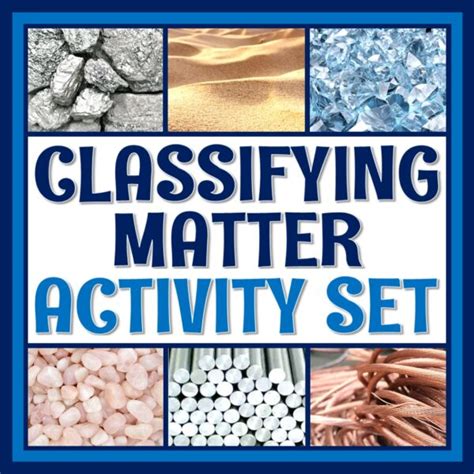 Image result for Classifying Matter Activity