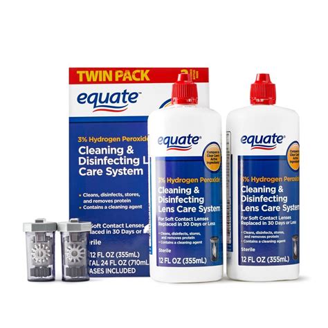 Buy Equate Contact Lens Solution Cleaning & Disinfecting Lens Care 12 ...