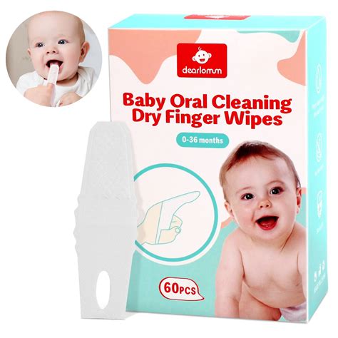 Toddler Baby Dry Wipes, Baby Newborn Tongue Cleaner, 60PCS Disposable ...