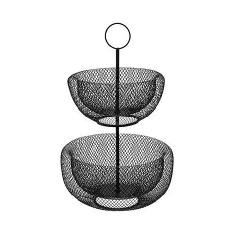 Korpa za voće na dva nivoa 29,5x43cm metal crna 5Five 160711 | Volim ...