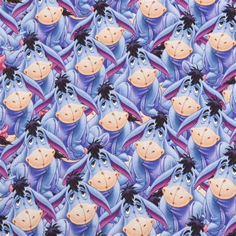 Disney Winnie the Pooh Fabric Eeyore Fabric Cartoon Cotton - Etsy