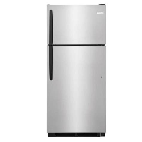 Frigidaire 16.3-cu ft Top-Freezer Refrigerator (Stainless Steel) Garage ...