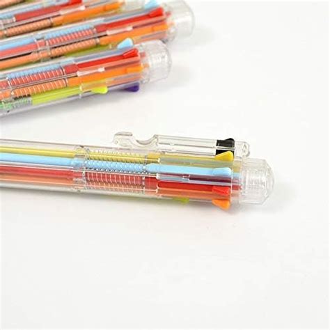 ArtBee 8 in 1 Retractable Ballpoint Pens, 8 Vivid Colors in Every Pen ...