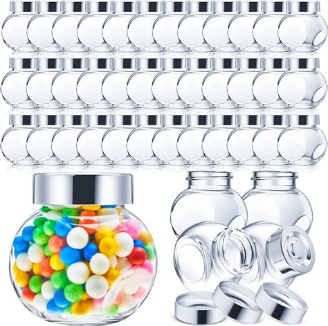 Amazon.com: Umigy 60 Pieces Mini Glass Jars with Lids 1.7 oz Mini Candy ...