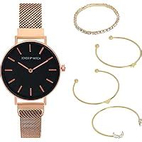 Joker & Witch Natalie Black Stainless Steel Analogue Watch for Women ...