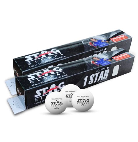 Buy STAG GLOBAL High Performance 1 Star White Table Tennis (T.T) Balls ...
