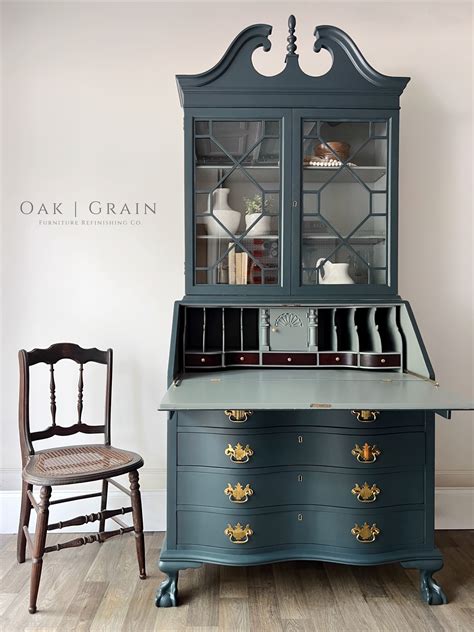 Bold Antique Secretary Desk Makeover - Oak & Grain Home