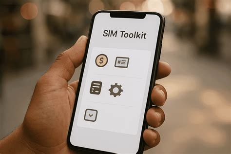 What is a sim card tool kit: Person holding smartphone displaying SIM ...