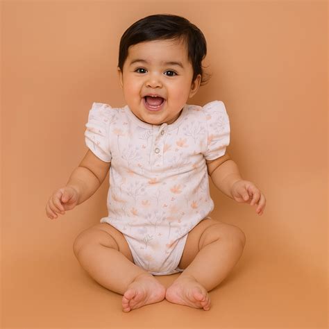 Baby Organic Cotton Onesie | Blossom – Moms Home