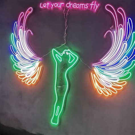 魏云 on LinkedIn: "Let your dreams fly",wing neon sign.