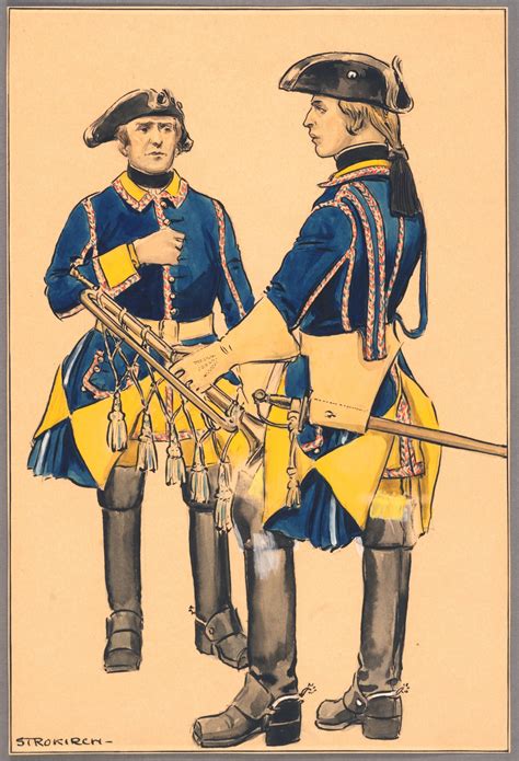 Bugler and drummer at Västgöta regiment of horse early 1700's by Einar ...