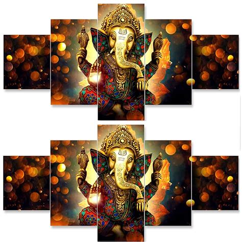 Urban Utopia Wall Paintings | Wood Wall Art for Bedroom | Lord-Ganesha ...