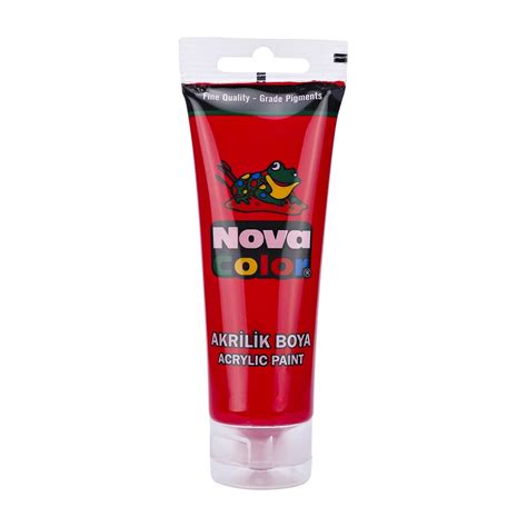 Acrylic paint 75ml Red Nova Color - arthemis.ee
