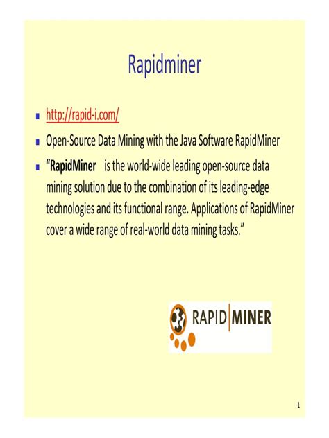 Image result for RapidMiner Tutorial