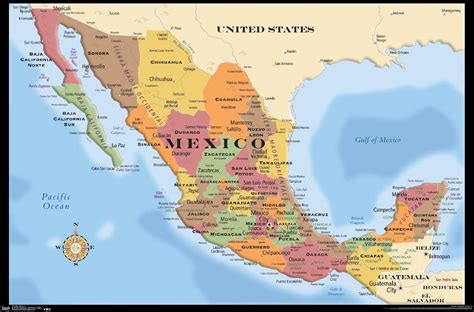 Graphical Map of Mexico 的图像结果