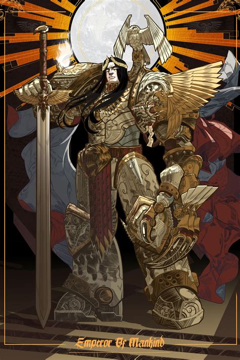 The Emperor Of Mankind | Warhammer 40k artwork, Warhammer 40k ...
