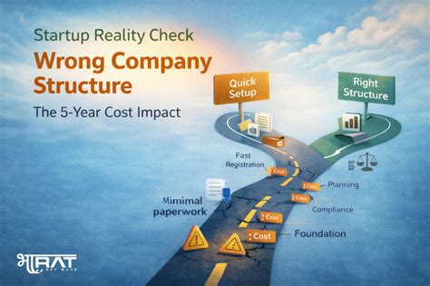 Wrong Company Structure for Startups in India: 5-Year Cost