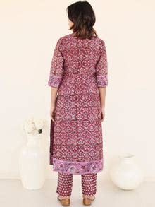 Utsav Kaamya Set Of Chanderi Silk Kurta Pants Dupatta – InduBindu