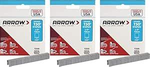 Arrow Fastener 508 Genuine T50 1/2-Inch Staples, 3 Pack : Amazon.in ...