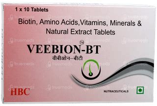 Veebion Bt Tablet 10 - Uses, Side Effects, Dosage, Price | Truemeds