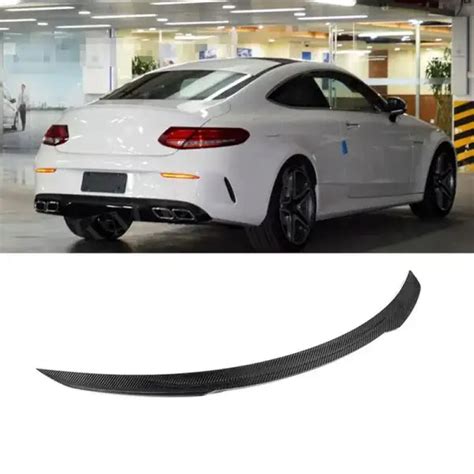 Dry Carbon Fiber Rear Boot Spoiler for Mercedes Benz C Class W205 C63 ...