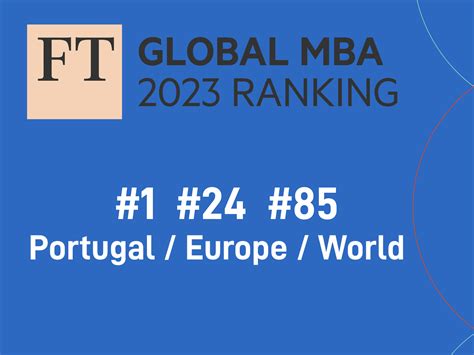 The Lisbon MBA in Financial Times Global MBA 2023 Ranking