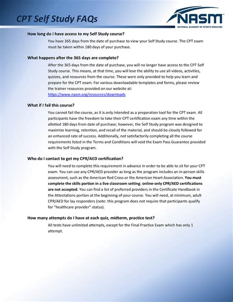 CPT Self Study FAQ IM - CPT Self Study FAQs How long do I have access ...