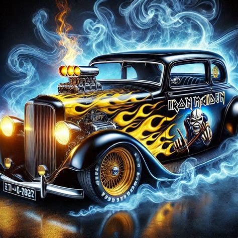 Hot rod car art | Old school hot rod art, Hot rod flame art, Old school car