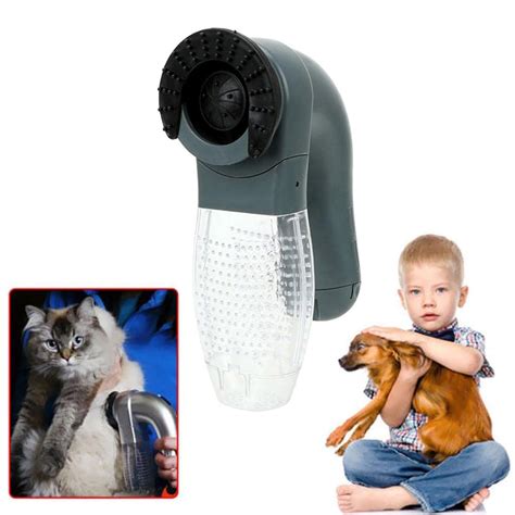 Meri Shopp Portable Pet Hair Suction Remover Cat Dog Suction Massage ...