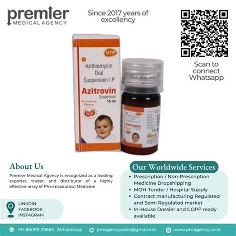 Antibiotic Syrup & Oral Suspension - Azithromycin Oral Suspension IP ...