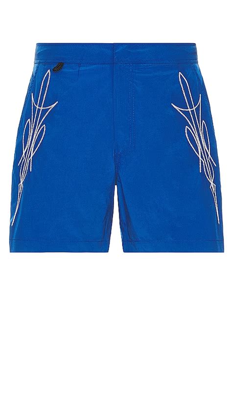 DOUBLE RAINBOUU Pool Shark Swim Short in Fast Guitar | REVOLVE