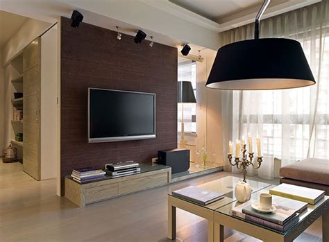 2012年最新的客厅电视墙装修效果图，简单明亮家庭电视墙设计图片(10)_电视墙壁纸_