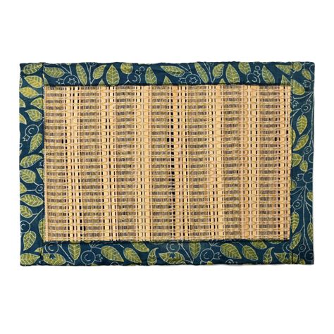 Leaf Print Bamboo Mat – Pure Finds