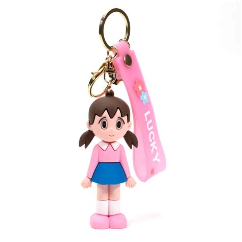 Shizuka Stand Minamoto Figure Keychain - Doraemon Anime Character with ...