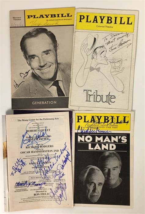 Lot Detail - Collection of Signed Playbills & Paper Ephemera (150+)