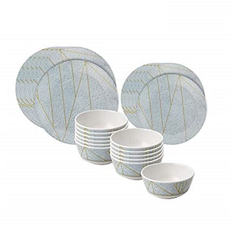 St Stehlen Crackle Gold Collection, 100% Pure Melamine, Dishwasher Safe ...