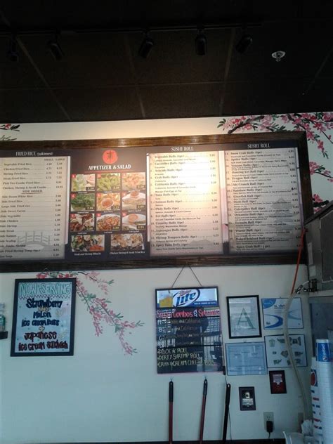 Menu at Oishi Japanese Express restaurant, Meridian