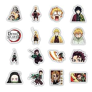 Aapki Marzi Demons Slayer - Pack of 16 | Vinyl Stickers | Matte Finish ...