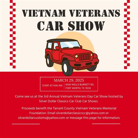 3rd Annual Vietnam Veterans Day Car Show- hosted by Silver Dollar ...